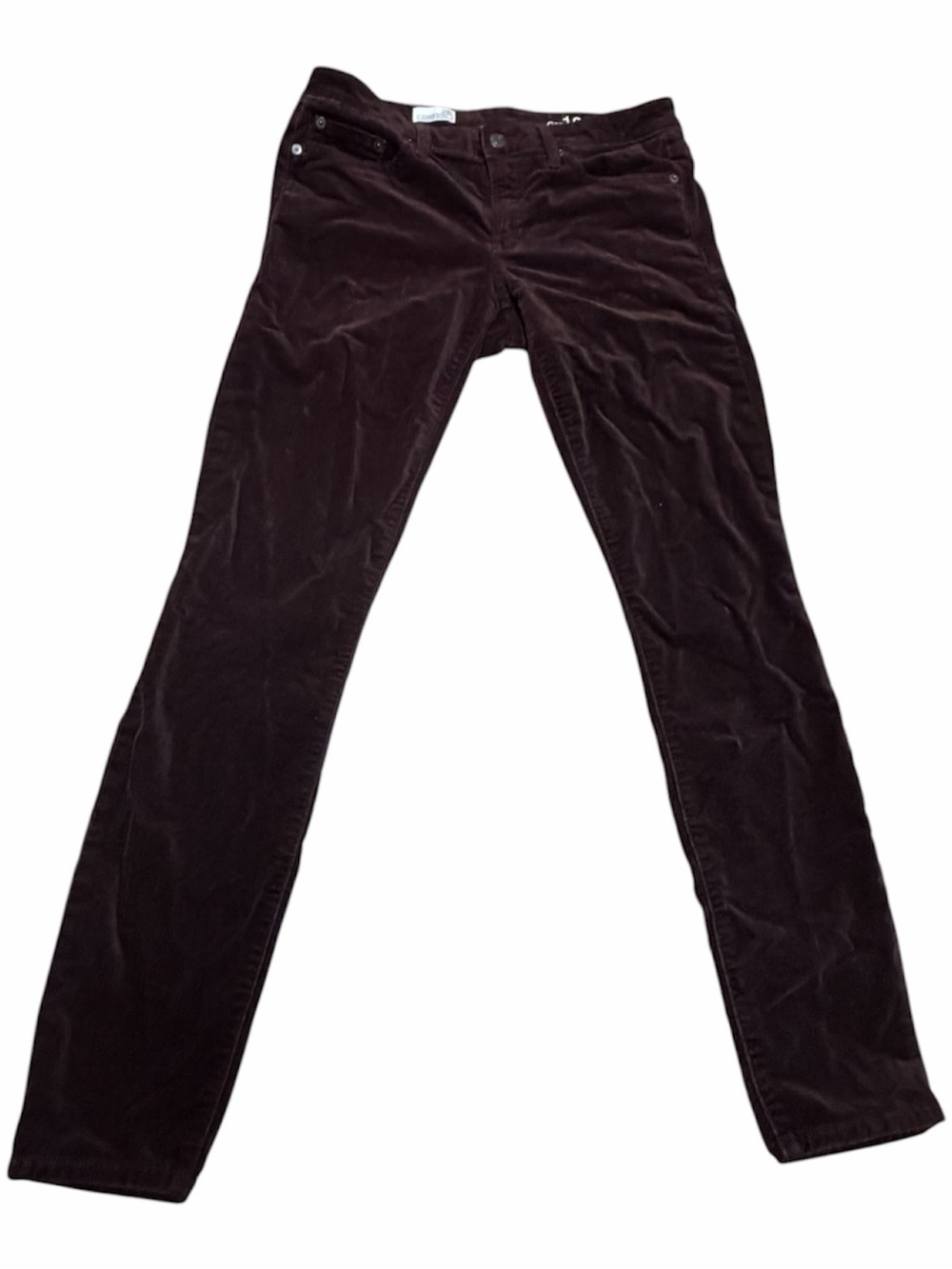 GAP 1969 Maroon Skinny Corduroy Pants